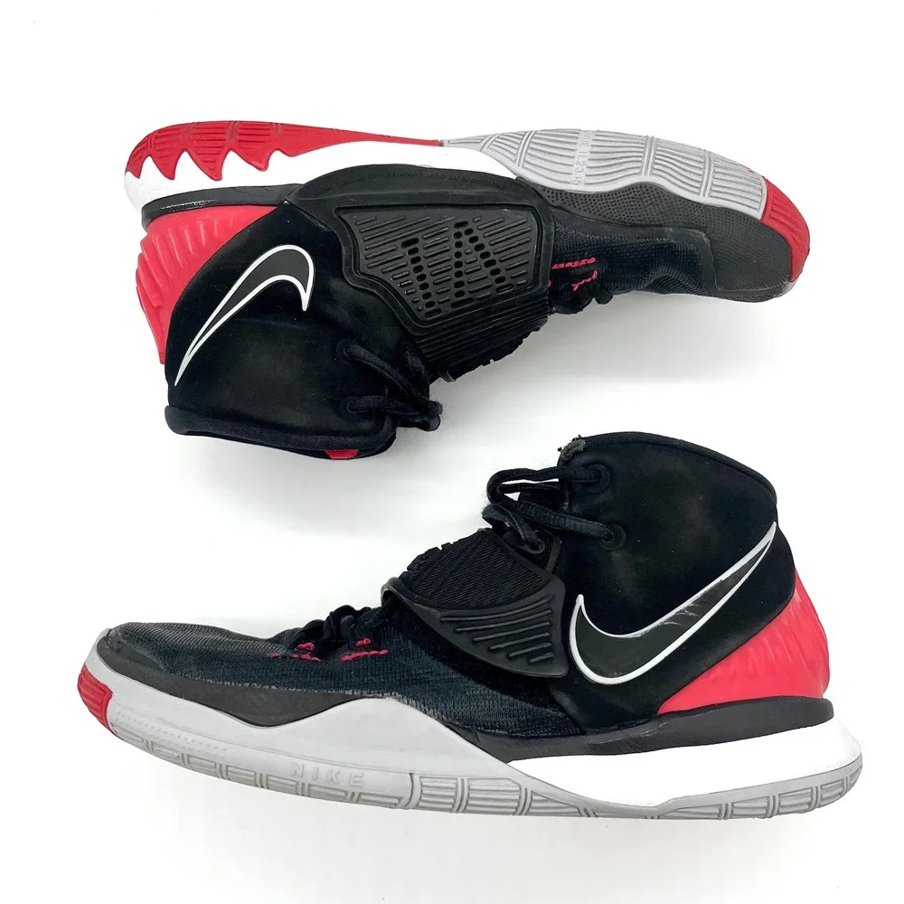 Nike Kyrie Basketball‎ Shoes Sneakers Youth Black Red BQ5599-002 Size 5.5Y